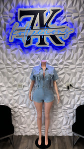 All In One Denim Romper